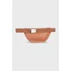 Two-tone bag with metallic decor