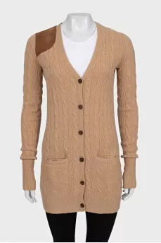 Wool and cashmere cardigan with buttons