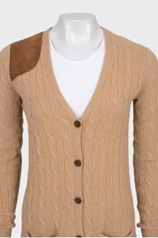 Wool and cashmere cardigan with buttons