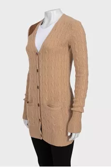 Wool and cashmere cardigan with buttons