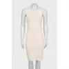 Fitted dress made of cashmere, wool and silk