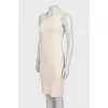 Fitted dress made of cashmere, wool and silk