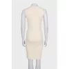 Fitted dress made of cashmere, wool and silk