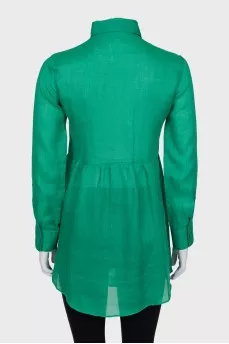 Long green blouse