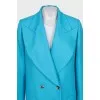 Blue wool suit