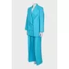 Blue wool suit