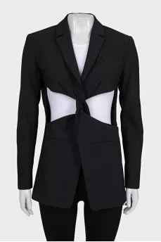 Fitted jacket with buttons