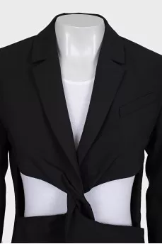 Fitted jacket with buttons