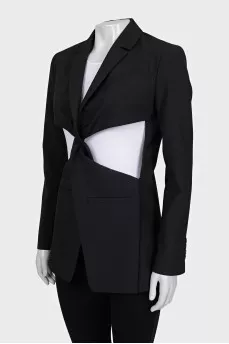 Fitted jacket with buttons