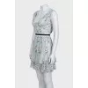 Floral print corset dress