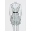 Floral print corset dress
