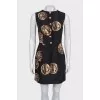 Fitted dress with accent buttons