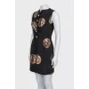 Fitted dress with accent buttons