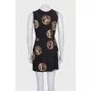 Fitted dress with accent buttons