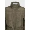 Fitted down jacket with patch pockets