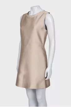 Beige sleeveless dress