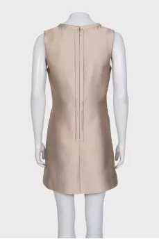 Beige sleeveless dress
