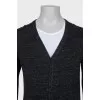 Men's button-down cardigan