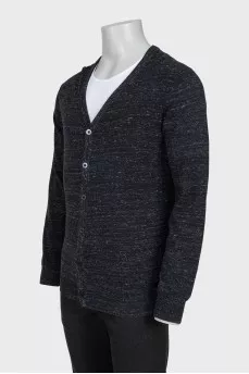 Men's button-down cardigan