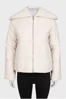 Short straight cut down jacket