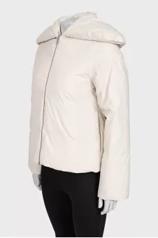 Short straight cut down jacket
