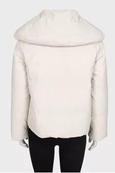 Short straight cut down jacket