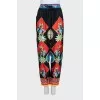 Silk suit in a signature print