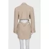 Fitted dress with decorative cutouts