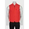 Men's reversible zippered vest