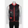 Men's reversible zippered vest
