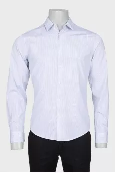 Men's white striped shirt