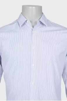 Men's white striped shirt