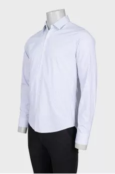 Men's white striped shirt