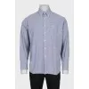 Men's houndstooth print shirt