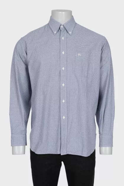 Men's houndstooth print shirt