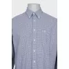 Men's houndstooth print shirt