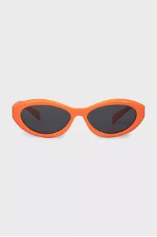 Sunglasses with orange frames