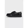 Black leather lace-up brogues