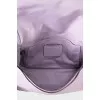 Leather bag with a wide strap