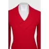 Cashmere pullover of red color