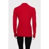 Cashmere pullover of red color