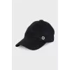 Cashmere cap with logo