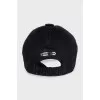 Cashmere cap with logo