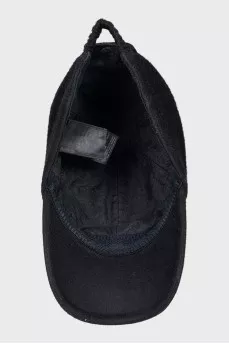 Cashmere cap with logo