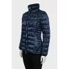 Blue jacket with a floral pattern