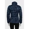 Blue jacket with a floral pattern