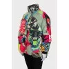 Combined oversized down jacket