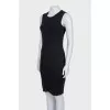 Black dress made of cashmere, wool and silk