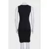 Black dress made of cashmere, wool and silk