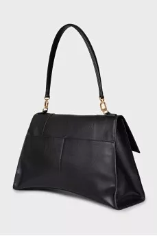 Hourglass bag with gold-tone hardware